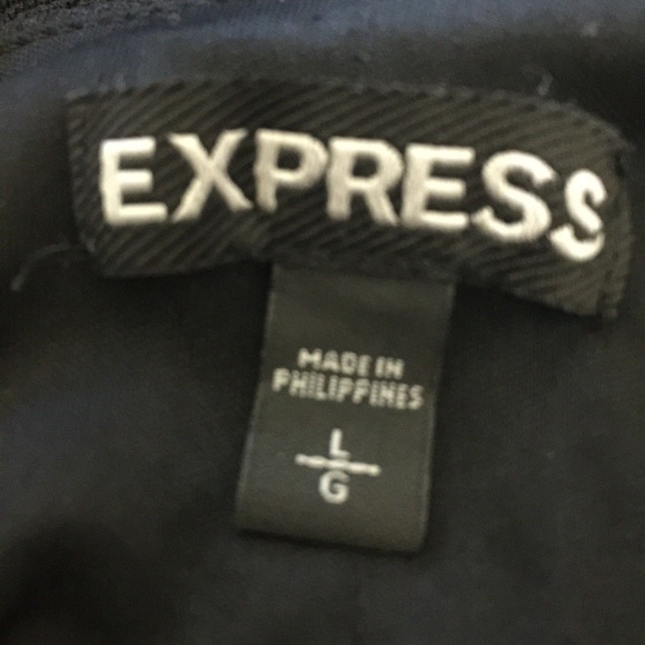 Express Cropped Top Cut Out Long Sleeve V Neck - Picture 6 of 8